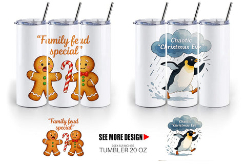 Tumbler Family Drama Christmas Sublimation artnoy 