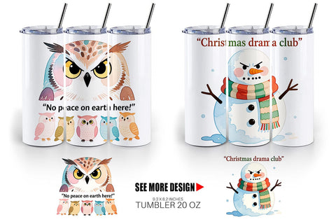 Tumbler Family Drama Christmas Sublimation artnoy 