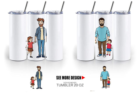 Tumbler Father and Child Sublimation artnoy 
