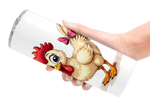 Tumbler Festive Farmhouse Friends Vintage Christmas Sublimation artnoy 