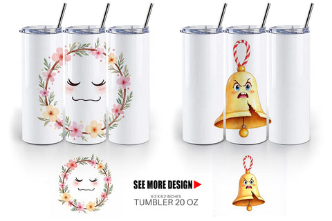 Tumbler Festive Rage Sublimation artnoy 
