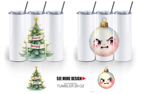 Tumbler Festive Rage Sublimation artnoy 