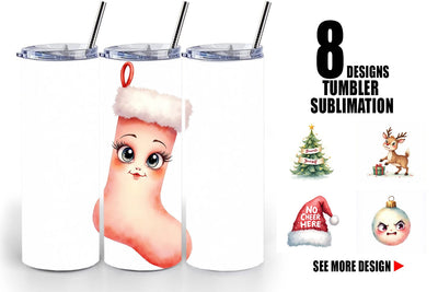 Tumbler Festive Rage Sublimation artnoy 