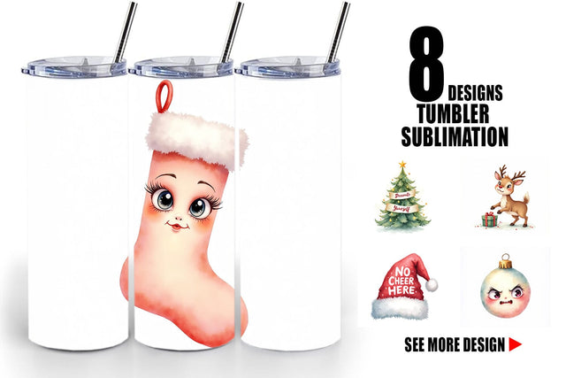 Tumbler Festive Rage Sublimation artnoy 