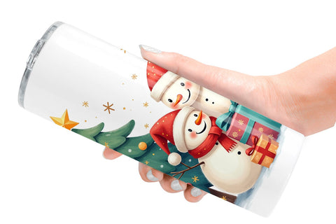 Tumbler Festive Winter Whimsy Sublimation artnoy 