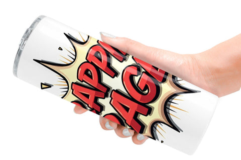 Tumbler Festively Fed Up Relatable Holiday Stress Quotes Sublimation artnoy 