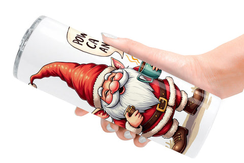 Tumbler Festively Jaded: Cynical Gnome Sublimation artnoy 