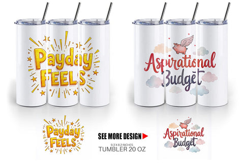 Tumbler Financially Questionable Humor Sublimation artnoy 