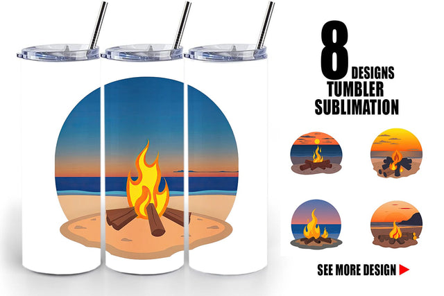 Tumbler Fire Pit Sublimation artnoy 