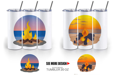 Tumbler Fire Pit Sublimation artnoy 