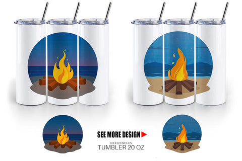 Tumbler Fire Pit Sublimation artnoy 