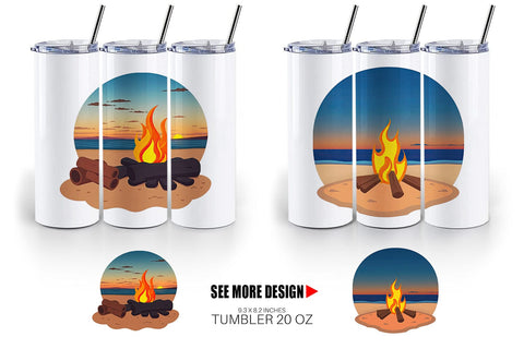 Tumbler Fire Pit Sublimation artnoy 
