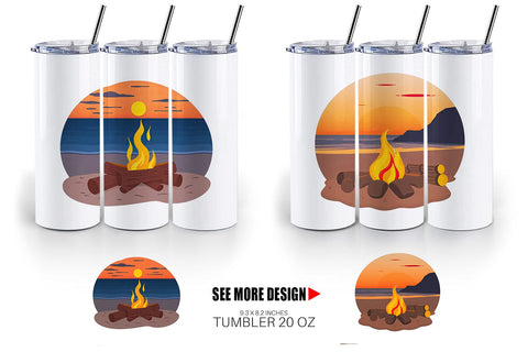 Tumbler Fire Pit Sublimation artnoy 