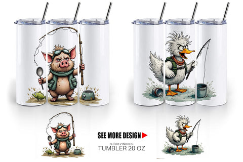 Tumbler Fishing Grumps Sublimation artnoy 