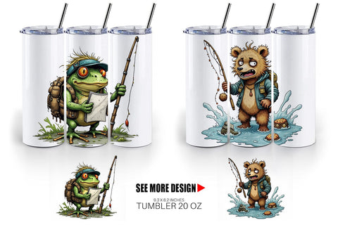 Tumbler Fishing Grumps Sublimation artnoy 