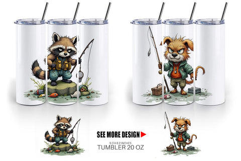 Tumbler Fishing Grumps Sublimation artnoy 