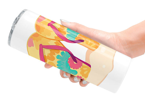 Tumbler Flip-Flops Sublimation artnoy 