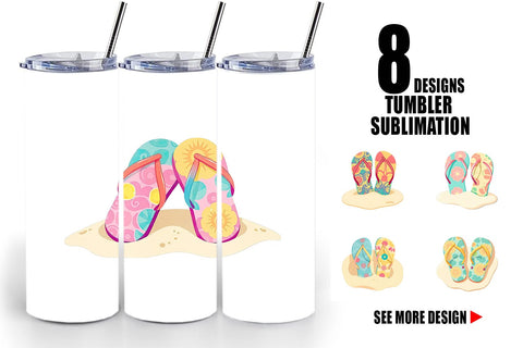Tumbler Flip-Flops Sublimation artnoy 