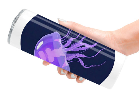 Tumbler Floating Jellyfish Sublimation artnoy 