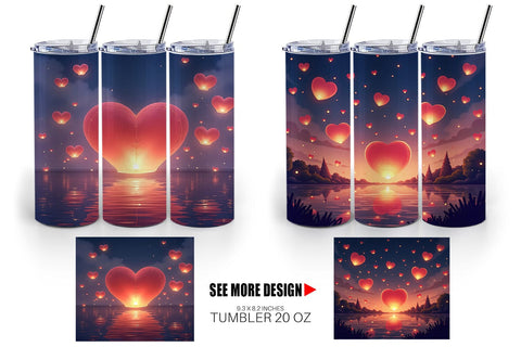 Tumbler Floating Lantern Sublimation artnoy 
