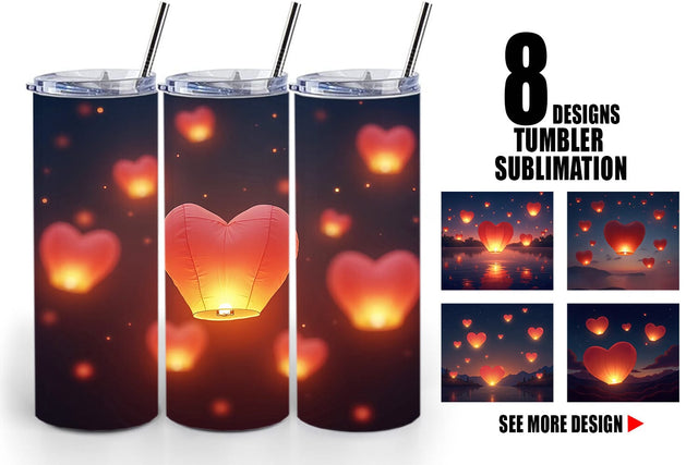 Tumbler Floating Lantern Sublimation artnoy 