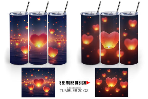 Tumbler Floating Lantern Sublimation artnoy 
