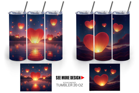 Tumbler Floating Lantern Sublimation artnoy 