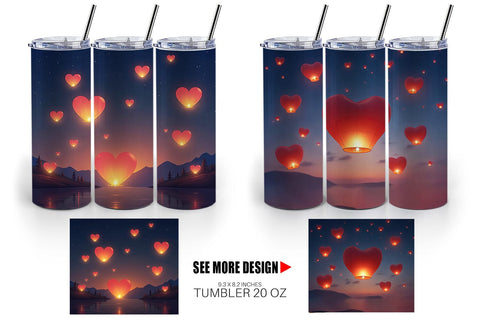 Tumbler Floating Lantern Sublimation artnoy 
