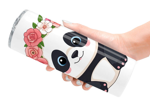 Tumbler Floral Panda Sublimation artnoy 