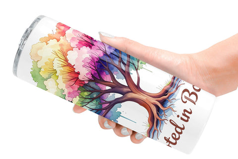 Tumbler Floral Reading Quotes Sublimation artnoy 