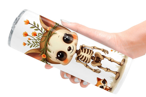 Tumbler Forest Familiar Skeletons Sublimation artnoy 