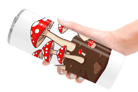 Tumbler Forest Mushrooms Sublimation artnoy 