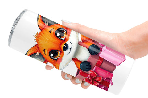 Tumbler Fox Gift Sublimation artnoy 