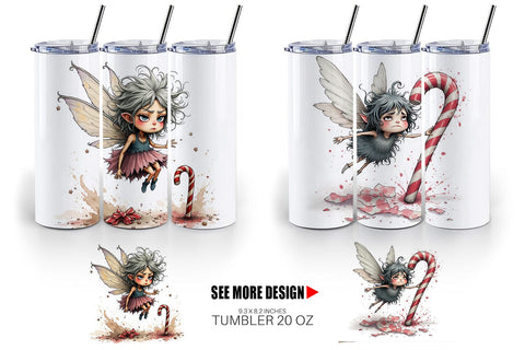Tumbler Frazzled Sugar Plum Fairy Sublimation artnoy 