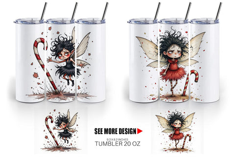 Tumbler Frazzled Sugar Plum Fairy Sublimation artnoy 