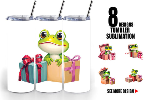 Tumbler Frog Gift Sublimation artnoy 