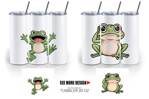 Tumbler Frog Mood Sublimation artnoy 
