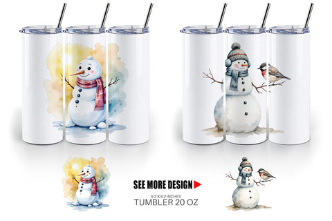 Tumbler Frosty Friends Sublimation artnoy 