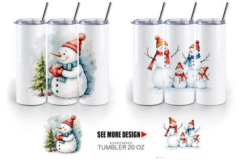 Tumbler Frosty Friends Sublimation artnoy 