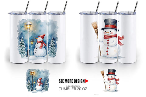 Tumbler Frosty Friends Sublimation artnoy 
