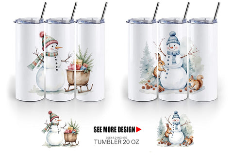 Tumbler Frosty Friends Sublimation artnoy 