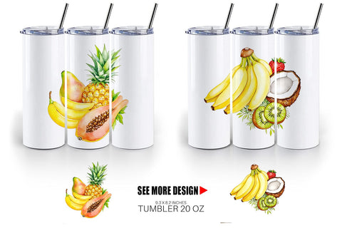 Tumbler Fruit Fiesta Sublimation artnoy 
