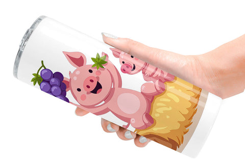 Tumbler Fruit Harvest Babies Sublimation artnoy 