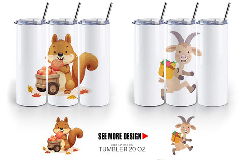 Tumbler Fruit Harvest Babies Sublimation artnoy 