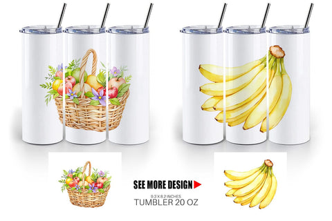 Tumbler Fruit Picnic Sublimation artnoy 