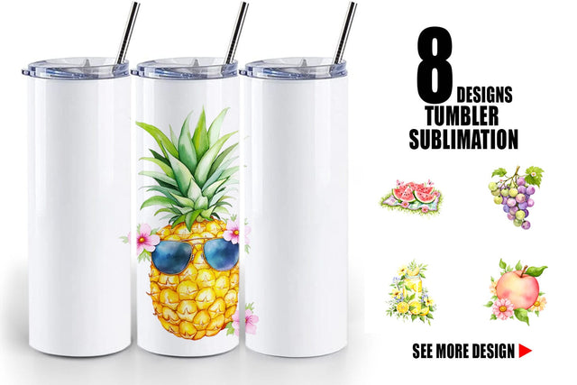 Tumbler Fruit Picnic Sublimation artnoy 