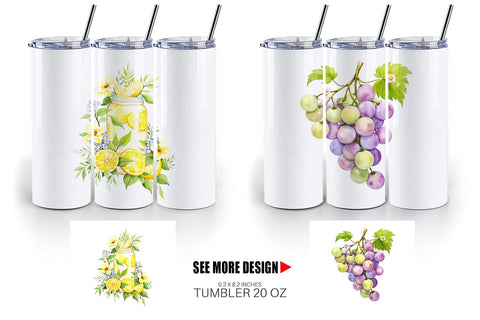 Tumbler Fruit Picnic Sublimation artnoy 