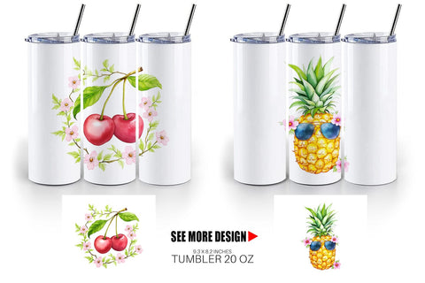 Tumbler Fruit Picnic Sublimation artnoy 