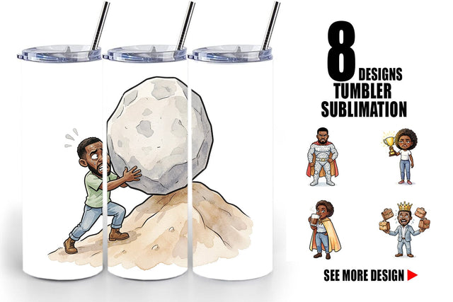 Tumbler Funny Black Excellence Sublimation artnoy 