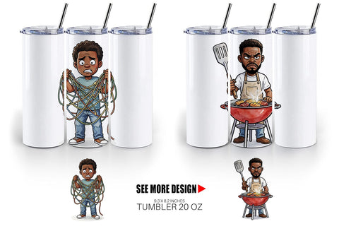 Tumbler Funny Black Family Cookout Sublimation artnoy 